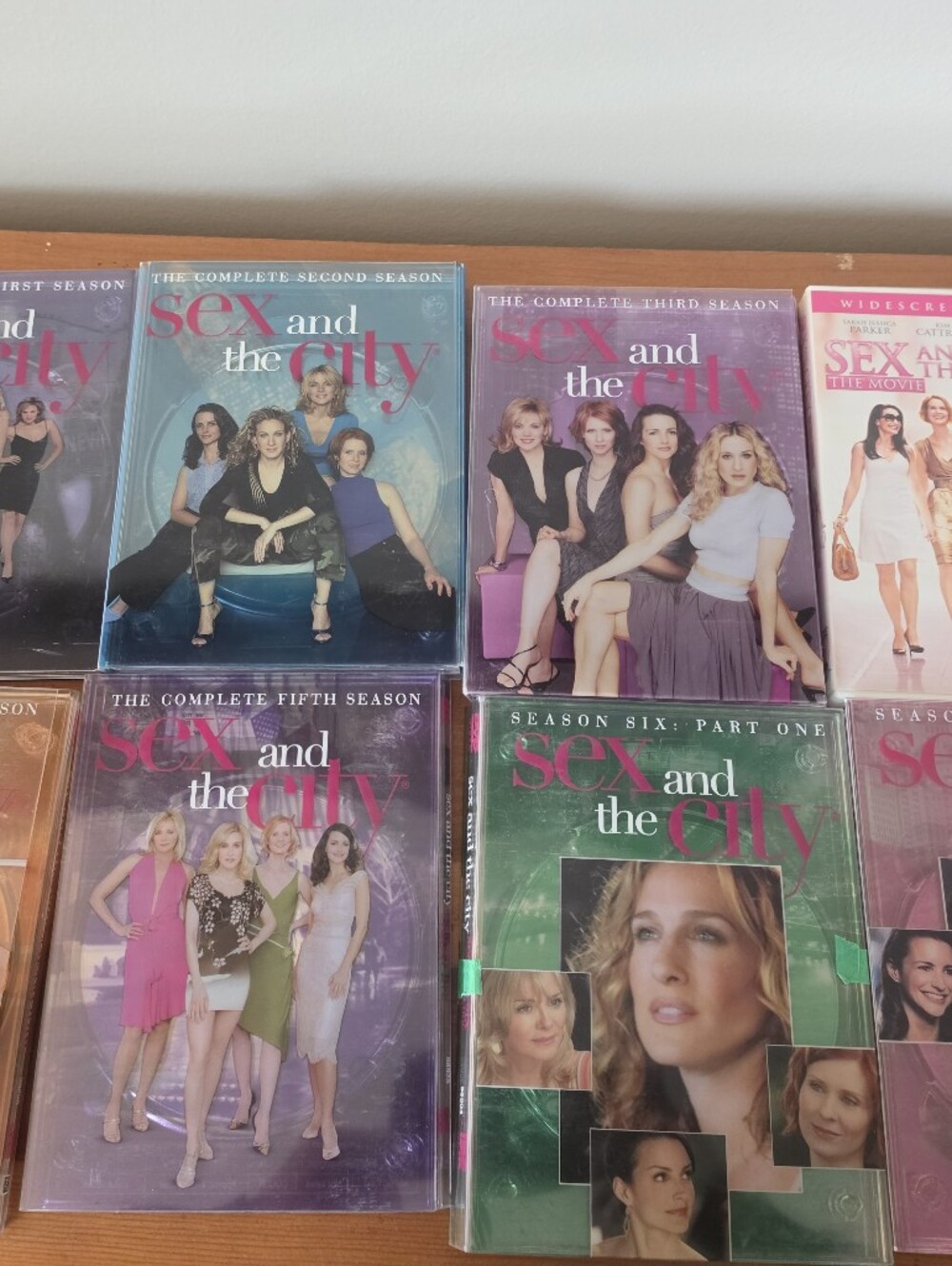 Sex and the City DVD Collection - Green, Purple, Pink Covers